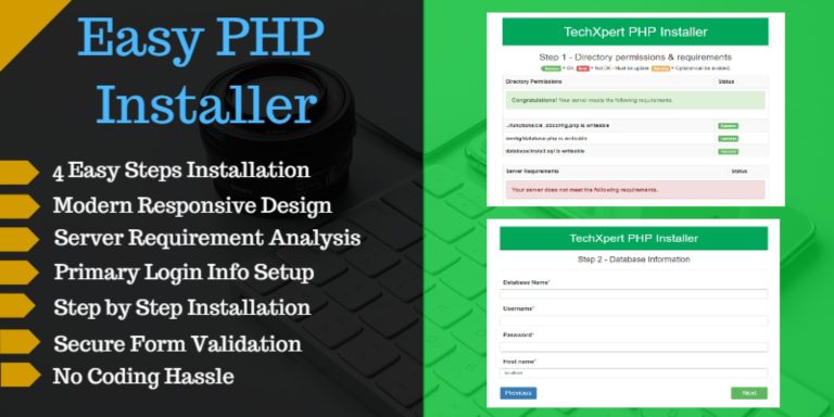 Easy PHP Installer - Complete PHP App Installer